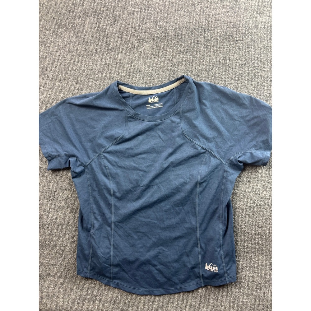 REI Co-op Active T-Shirt Womens Small Blue Short Sleeve Performance Top